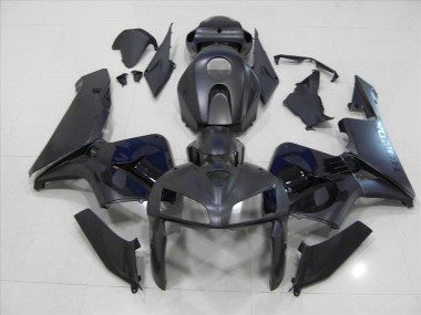 Custom 2005-2006 Matte Black Skull Honda CBR600RR Bike Fairings