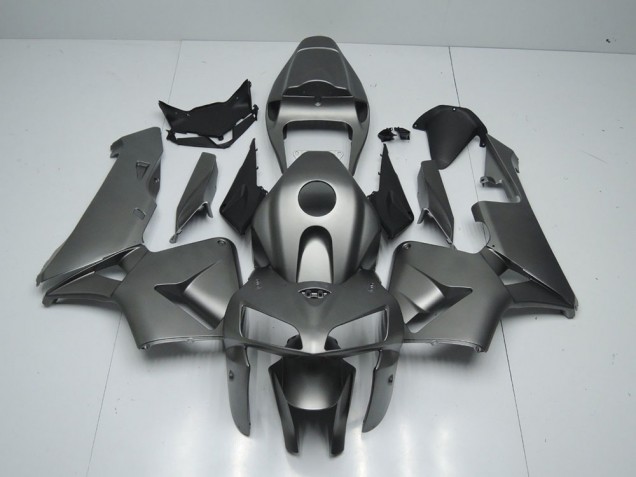 Custom 2005-2006 Matte Grey Honda CBR600RR Motorbike Fairing