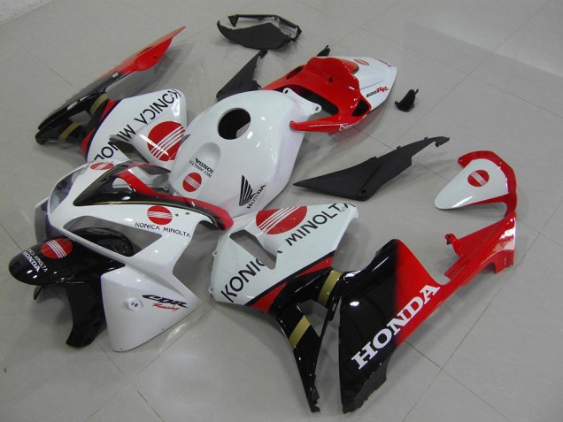 Custom 2005-2006 Red Konica Honda CBR600RR Motorbike Fairing Kits