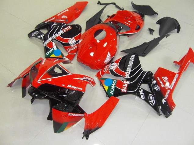 Custom 2005-2006 Red Black Jomo Honda CBR600RR Motor Bike Fairings