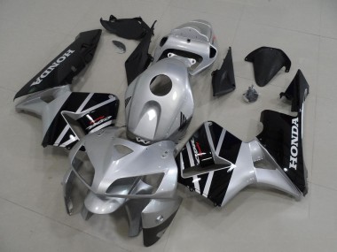 Custom 2005-2006 Silver Grey Honda CBR600RR Motorcyle Fairings