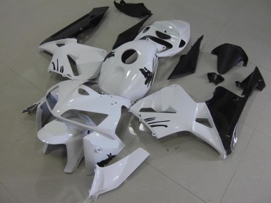 Custom 2005-2006 White with Special Decals Honda CBR600RR Motorcylce Fairings