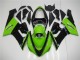 Custom 2005-2006 Green Black Kawasaki ZX6R Motor Fairings