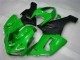 Custom 2005-2006 Green Matte Black Kawasaki ZX6R Motorcycle Fairing