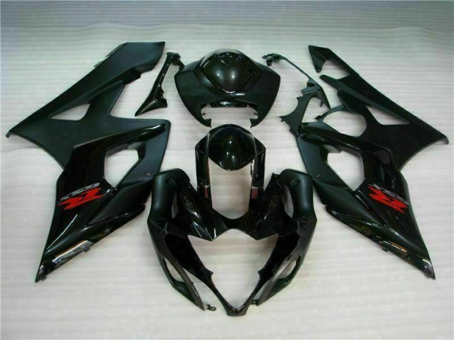 Custom 2005-2006 Black Suzuki GSXR 1000 Motorcycle Replacement Fairings