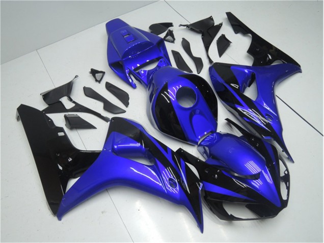 Custom 2006-2007 Blue Black Honda CBR1000RR Moto Fairings