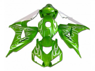 Custom 2006-2007 Green Honda CBR1000RR Motorbike Fairings