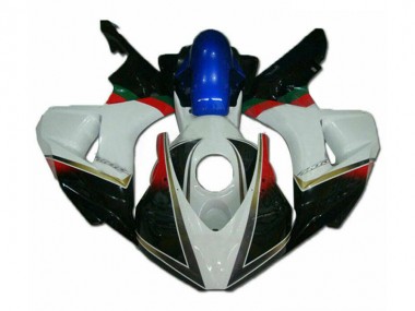 Custom 2006-2007 White Black Honda CBR1000RR Motorbike Fairing