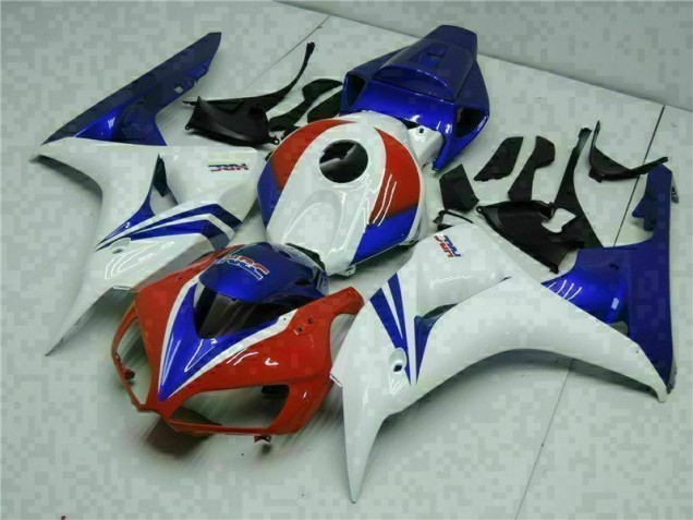 Aftermarket 2006-2007 Blue White Honda CBR1000RR Motorbike Fairing Kits