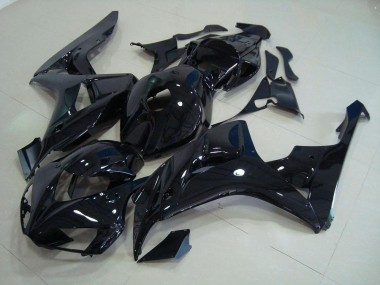 Custom 2006-2007 Glossy Black Honda CBR1000RR Bike Fairings