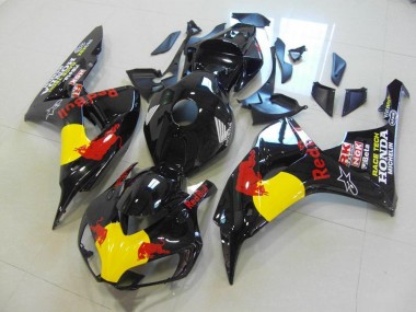 Aftermarket 2006-2007 Black Red Bull Honda CBR1000RR Bike Fairing Kit