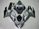 Custom 2006-2007 Silver Grey Suzuki GSXR 600/750 Motorcycle Replacement Fairings