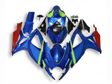 Custom 2006-2007 Blue Suzuki GSXR 600/750 Motorcyle Fairings