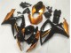 Custom 2006-2007 Black Orange Suzuki GSXR 600/750 Motor Fairings