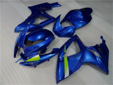 Custom 2006-2007 Blue Suzuki GSXR 600/750 Motorbike Fairings