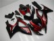 Custom 2006-2007 Red Black Suzuki GSXR 600/750 Motor Bike Fairings