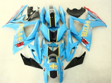 Custom 2006-2007 Blue Black Suzuki GSXR 600/750 Replacement Fairings