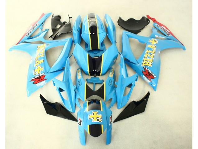 Custom 2006-2007 Blue Black Suzuki GSXR 600/750 Replacement Fairings