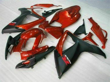 Aftermarket 2006-2007 Red Black Suzuki GSXR 600/750 Motorcycle Bodywork