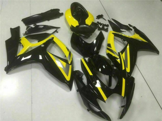 Aftermarket 2006-2007 Black Suzuki GSXR 600/750 Replacement Fairings