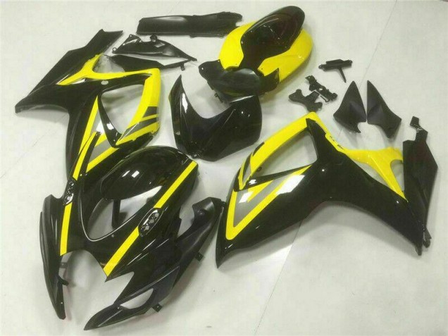 Aftermarket 2006-2007 Black Suzuki GSXR 600/750 Replacement Fairings