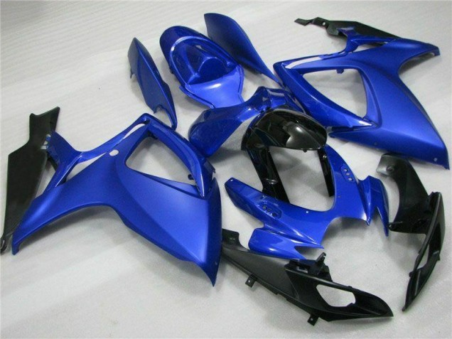 Custom 2006-2007 Blue Black Suzuki GSXR 600/750 Full Replacement Fairings & Bodywork