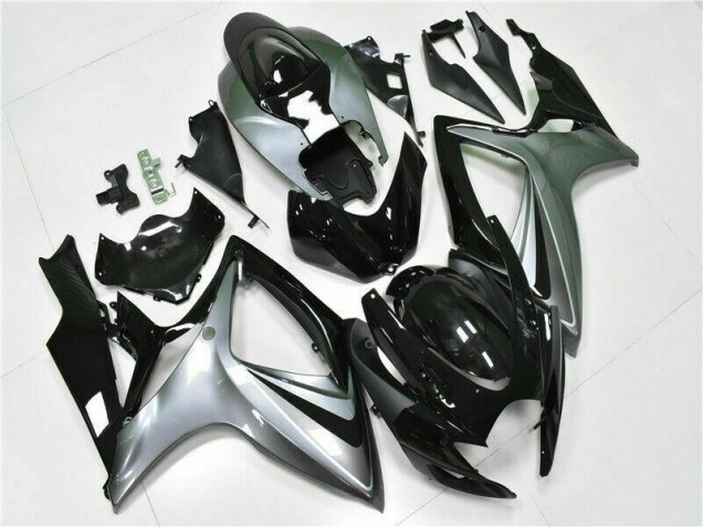 Custom 2006-2007 Black Suzuki GSXR 600/750 Motor Bike Fairings