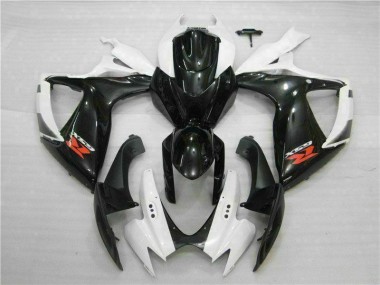 Aftermarket 2006-2007 White Black Suzuki GSXR 600/750 Motorbike Fairing Kits