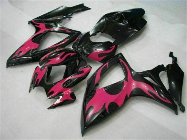 Custom 2006-2007 Black Suzuki GSXR 600/750 Replacement Fairings & Bodywork