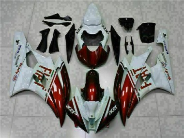 Aftermarket 2006-2007 Brown White Yamaha YZF R6 Motorcycle Fairing Kit