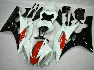 Aftermarket 2006-2007 White Yamaha YZF R6 Replacement Motorcycle Fairings