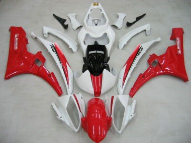 Aftermarket 2006-2007 White Red Michelin Yamaha YZF R6 Motorcylce Fairings