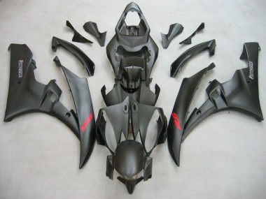 Aftermarket 2006-2007 Matte Black Yamaha YZF R6 Motorcycle Fairing Kits & Bodywork