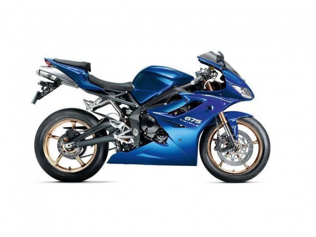 Custom 2006-2008 Blue Triumph Daytona 675 Triple Motorcycle Fairing Kits