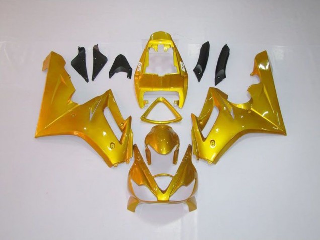 Custom 2006-2008 Gold Triumph Daytona 675 Triple Motorcycle Fairing Kit