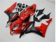 Custom 2007-2008 Black Red Honda CBR600RR Motorcycle Fairing Kit