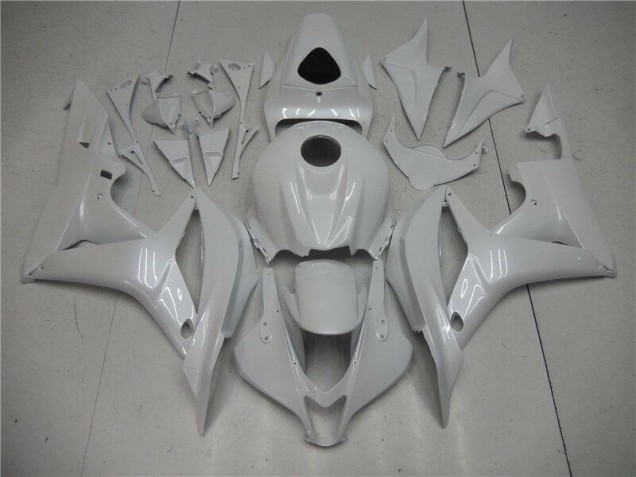 Aftermarket 2007-2008 Pearl White Honda CBR600RR Motorbike Fairing