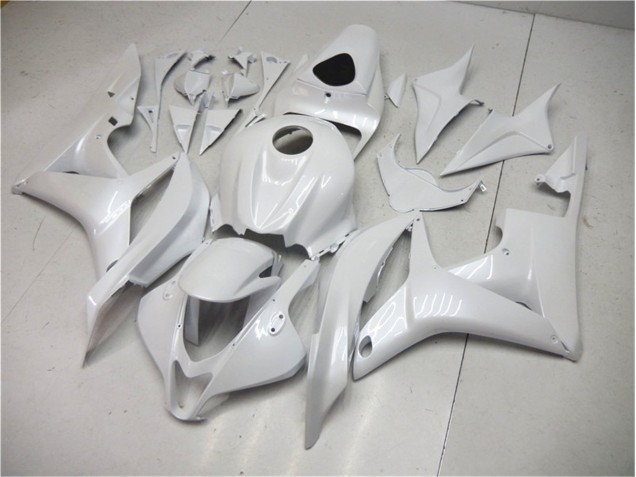 Aftermarket 2007-2008 Pearl White Honda CBR600RR Motorbike Fairing