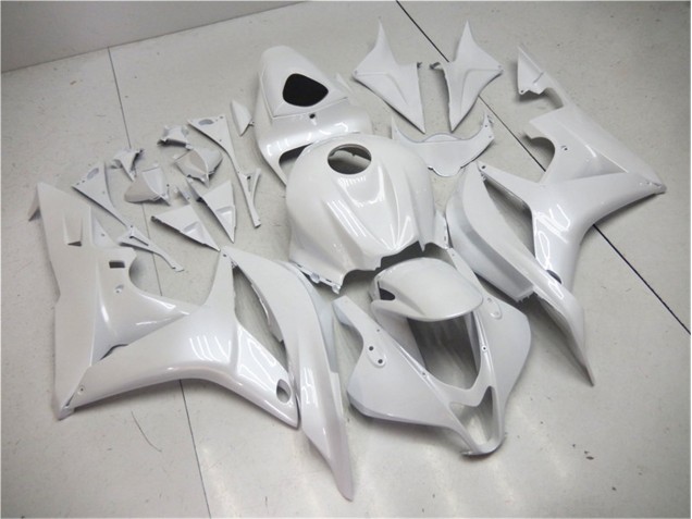 Aftermarket 2007-2008 Pearl White Honda CBR600RR Motorbike Fairing