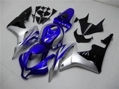 Aftermarket 2007-2008 Blue Silver Black Honda CBR600RR Replacement Motorcycle Fairings