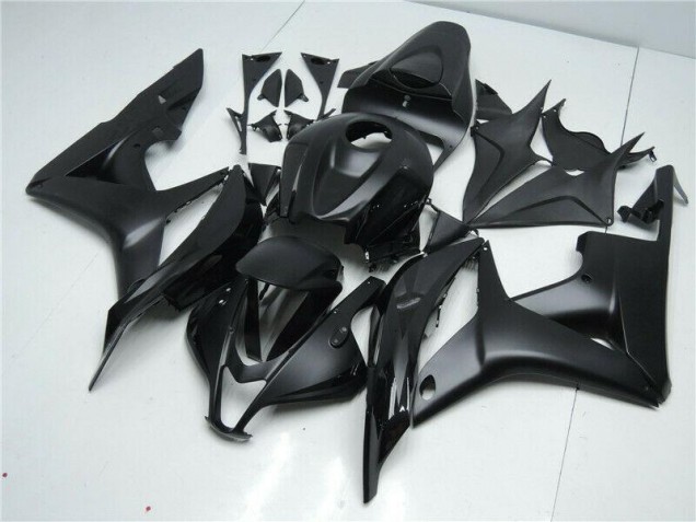 Custom 2007-2008 Black Honda CBR600RR Bike Fairing Kit