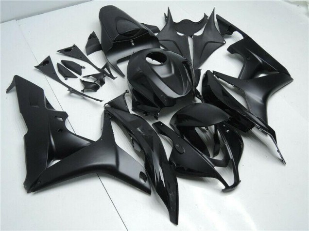 Custom 2007-2008 Black Honda CBR600RR Bike Fairing Kit