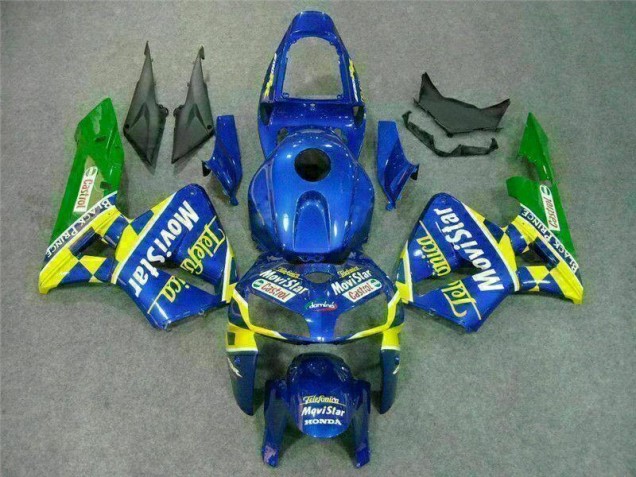 Custom 2007-2008 Blue Honda CBR600RR Bike Fairings