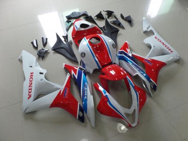 Aftermarket 2007-2008 White Red Blue HRC Honda CBR600RR Bike Fairing Kit