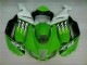 Custom 2007-2008 Green White Ninja Kawasaki ZX6R Motorbike Fairing