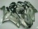 Custom 2007-2008 Silver Kawasaki ZX6R Motorcycle Fairings Kits