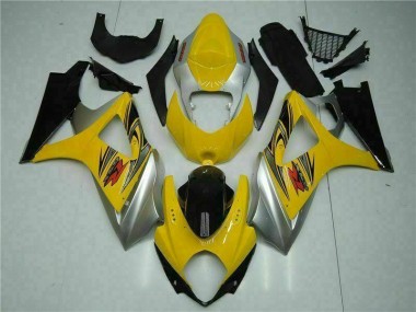 Aftermarket 2007-2008 Yellow Suzuki GSXR 1000 K7 Bike Fairing Kit