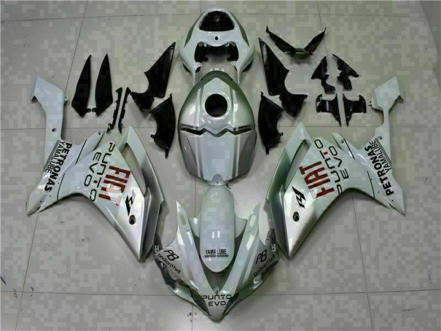 Aftermarket 2007-2008 White Yamaha YZF R1 Motorcycle Fairings Kits