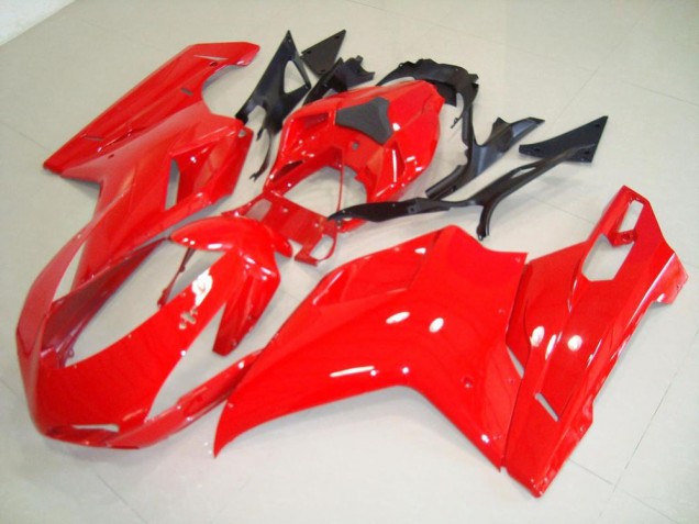 Aftermarket 2007-2014 Red Ducati 848 1098 1198 Motorbike Fairing Kits