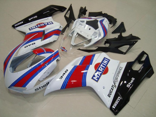 Aftermarket 2007-2014 Martini Ducati 848 1098 1198 Motorcycle Fairing Kits